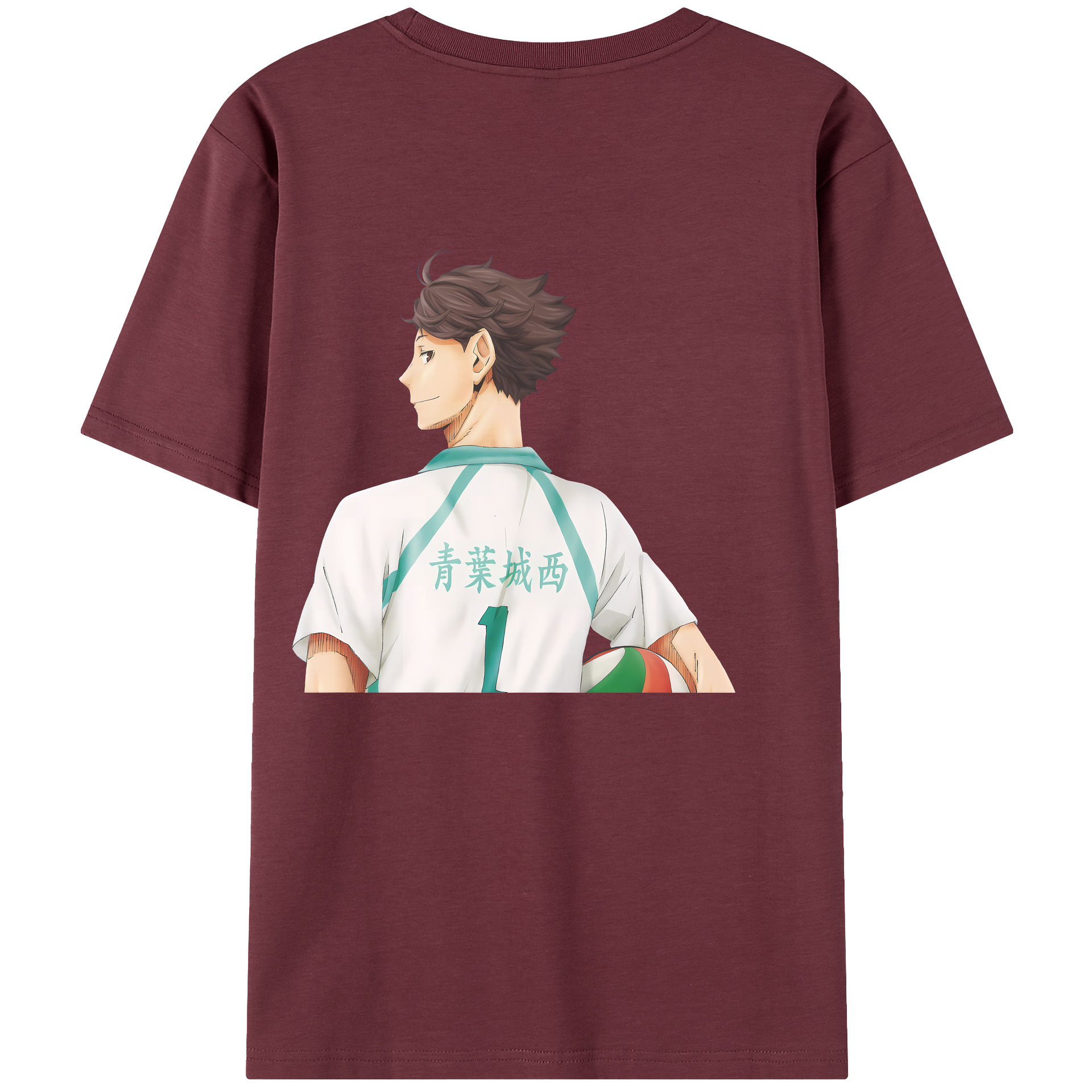 （画像用） ハイキュー!! Haikyu!! 綿100％半袖Tシャツ（背面プリント）